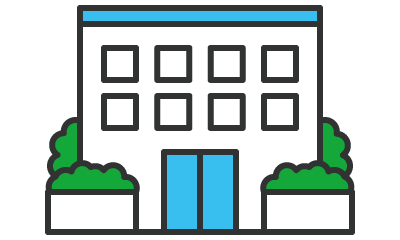 法人・施設・店舗向けサービスイラスト